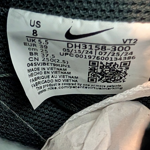 Nike Court Vision Low Next Nature "Vintage Green (2024) Women's Size 8 No Box - Picture 11 of 12